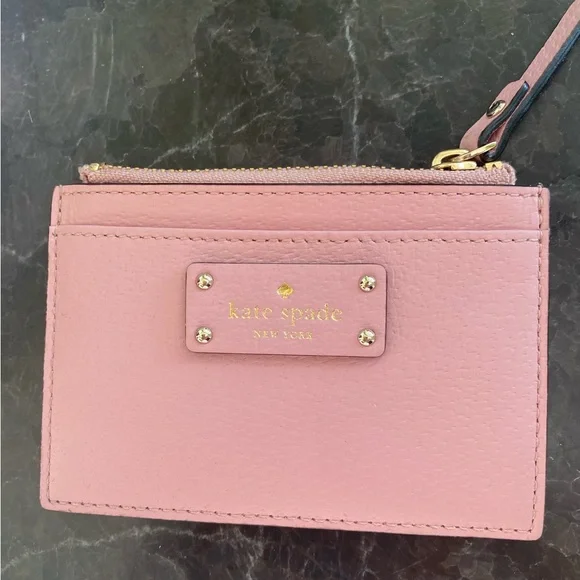 Kate Spade Blush Pink Key & Card Holder - Picture 3 of 4